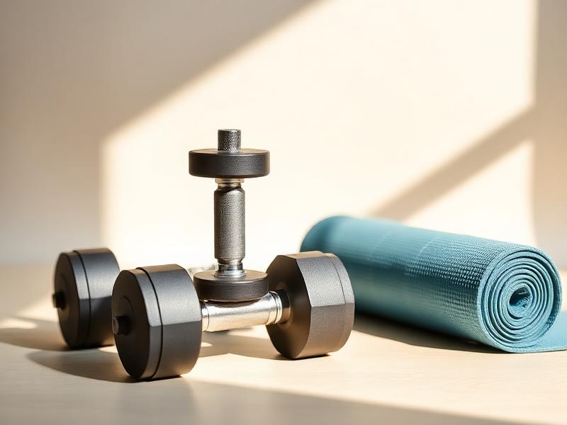 Adjustable Dumbbell Set 20kg + Yoga Mat
